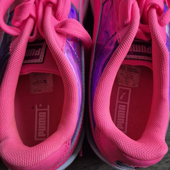 ​PUMA Cali Star "Glacial" Pink Iridescent Holographic Sneakers Women’s Size 6 - Picture 7 of 14